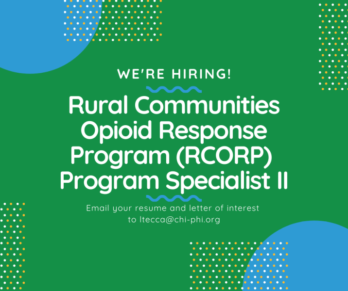 Rural Communities Opioid Response Program (RCORP) -Program Specialist II