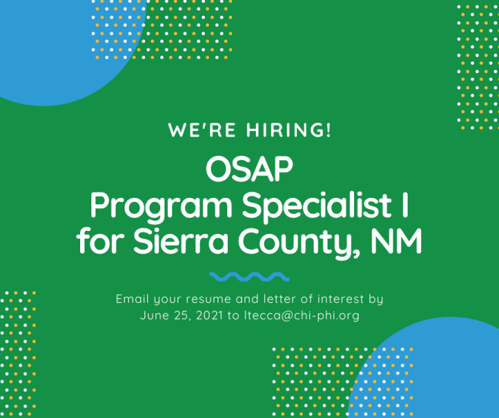 OSAP Program Specialist I – Sierra County